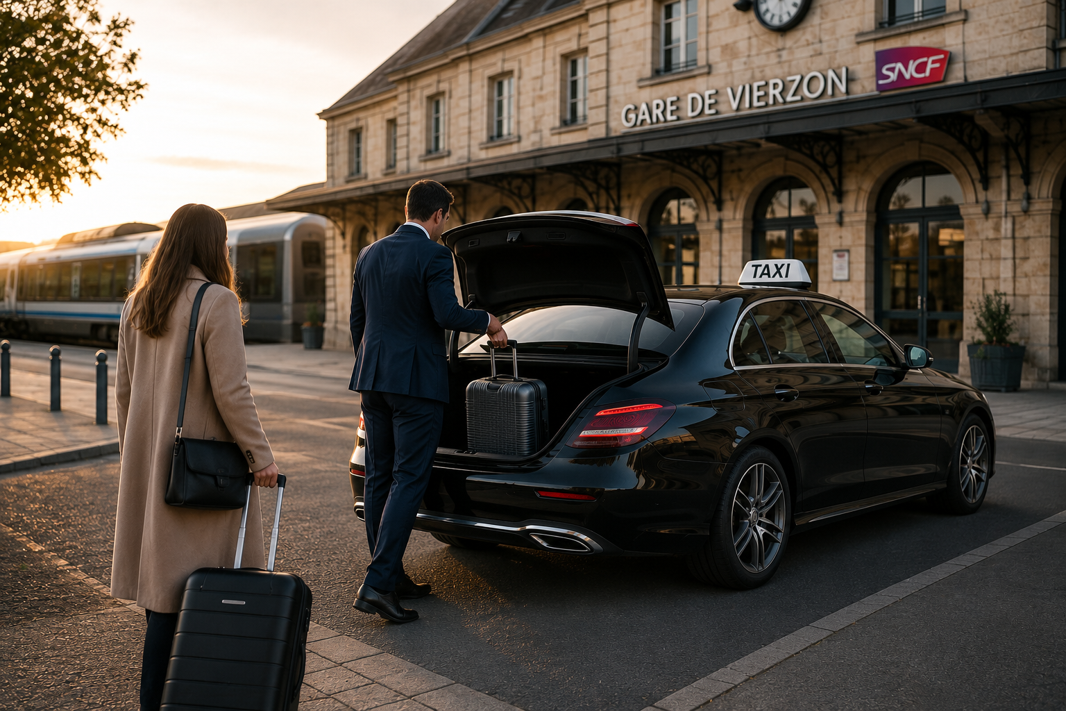Taxi depuis la gare de Vierzon vers Méreau et les environs